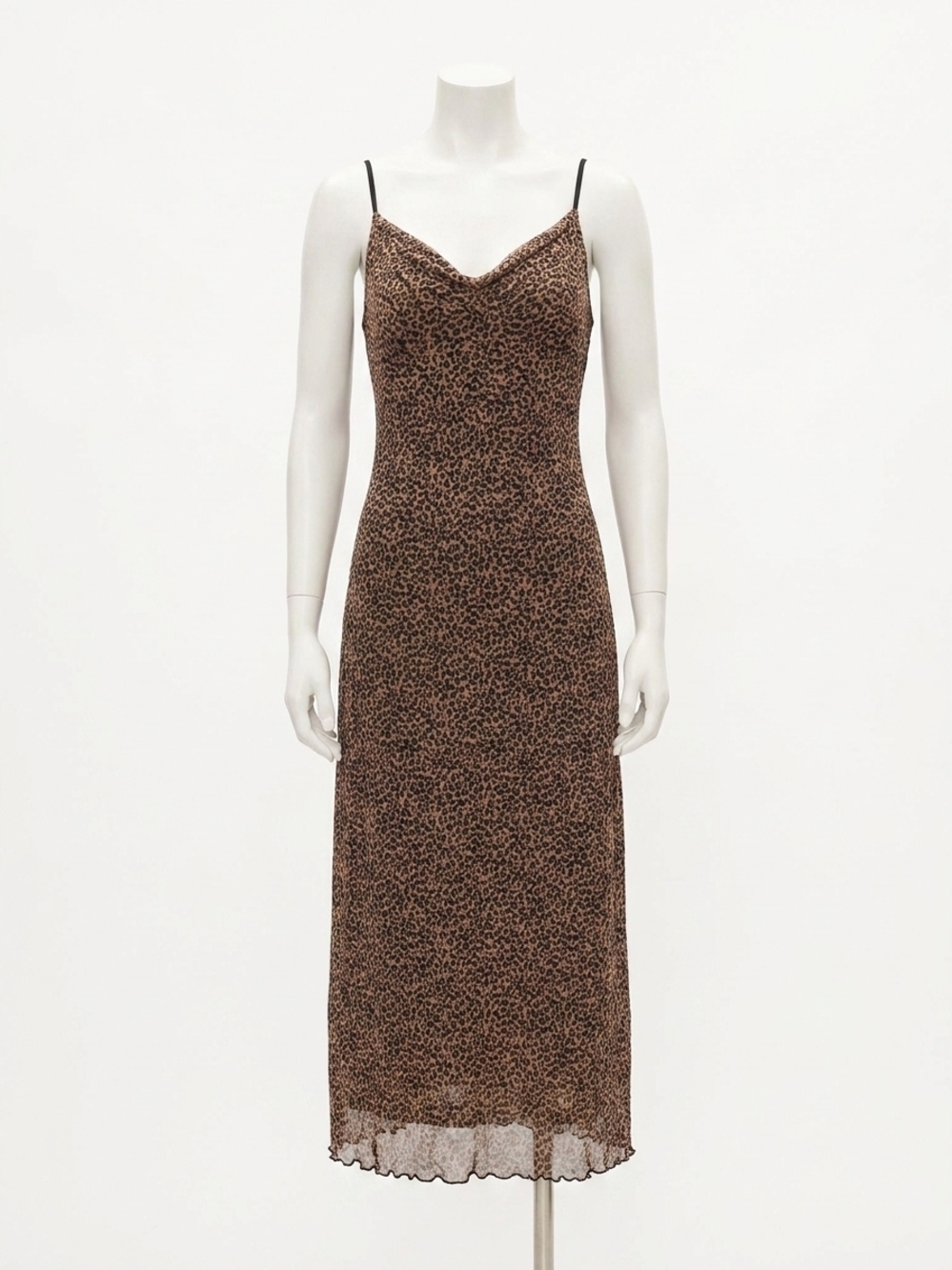 NEW SIX/FIFTY lana tank slip dress in cheetah